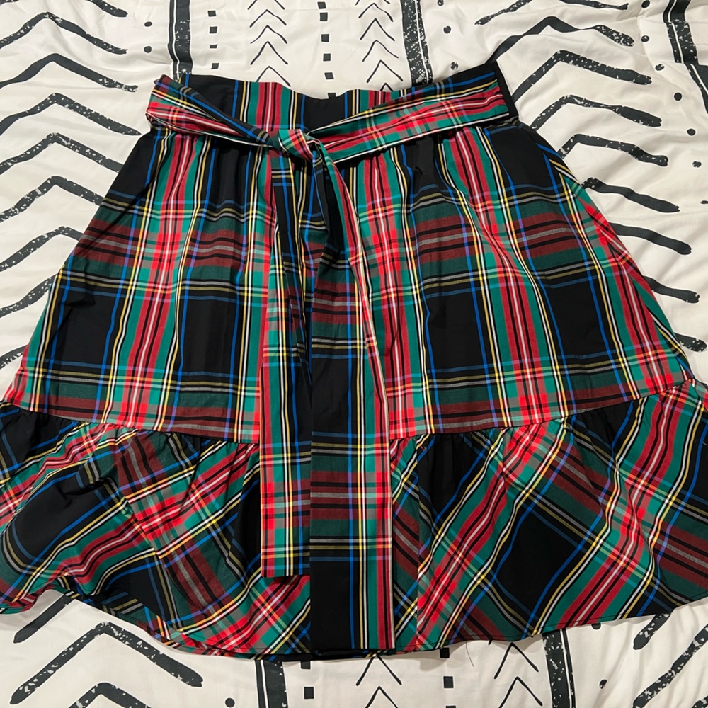 J Crew tartan plaid skirt size 12
